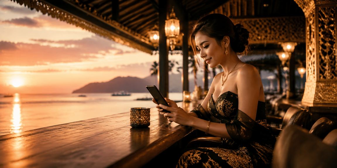 Pemain di Kota Kinabalu menggunakan telefon pintar untuk bermain poker kasino mudah alih mc12 dengan lancar